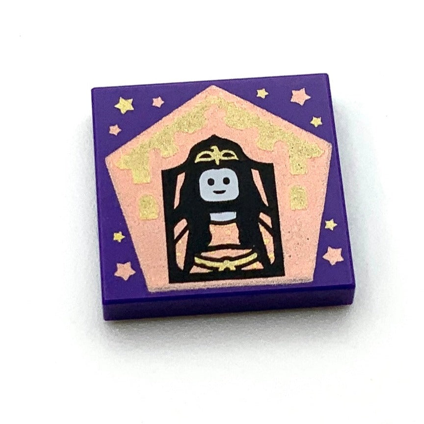 Tile Decorated 2x2 with Chocolate Frog Card Rowena Ravenclaw Pattern, Part# 3068pb1740