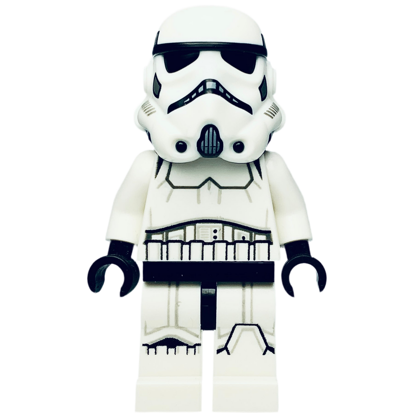 Stormtrooper, (Dual Molded Helmet, Gray Squares on Back) - Male, Light Nougat Head, Frown sw1137, LEGO® Star Wars Minifigure