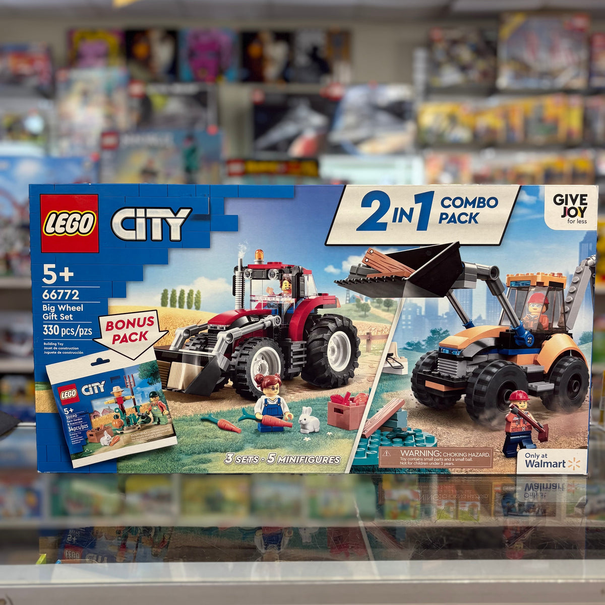 66772 - City Bundle Pack, 2 in 1 Combo Pack with Bonus Pack (Sets 30590, 60287, and 60385) - Big Wheel Gift Set - EMPTY BOX ONLY