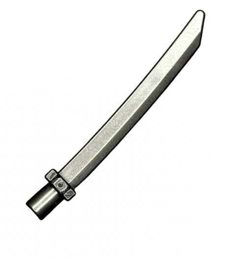 Minifigure, Weapon Sword Blade with Bar, Square Crossguard, Part #37341c