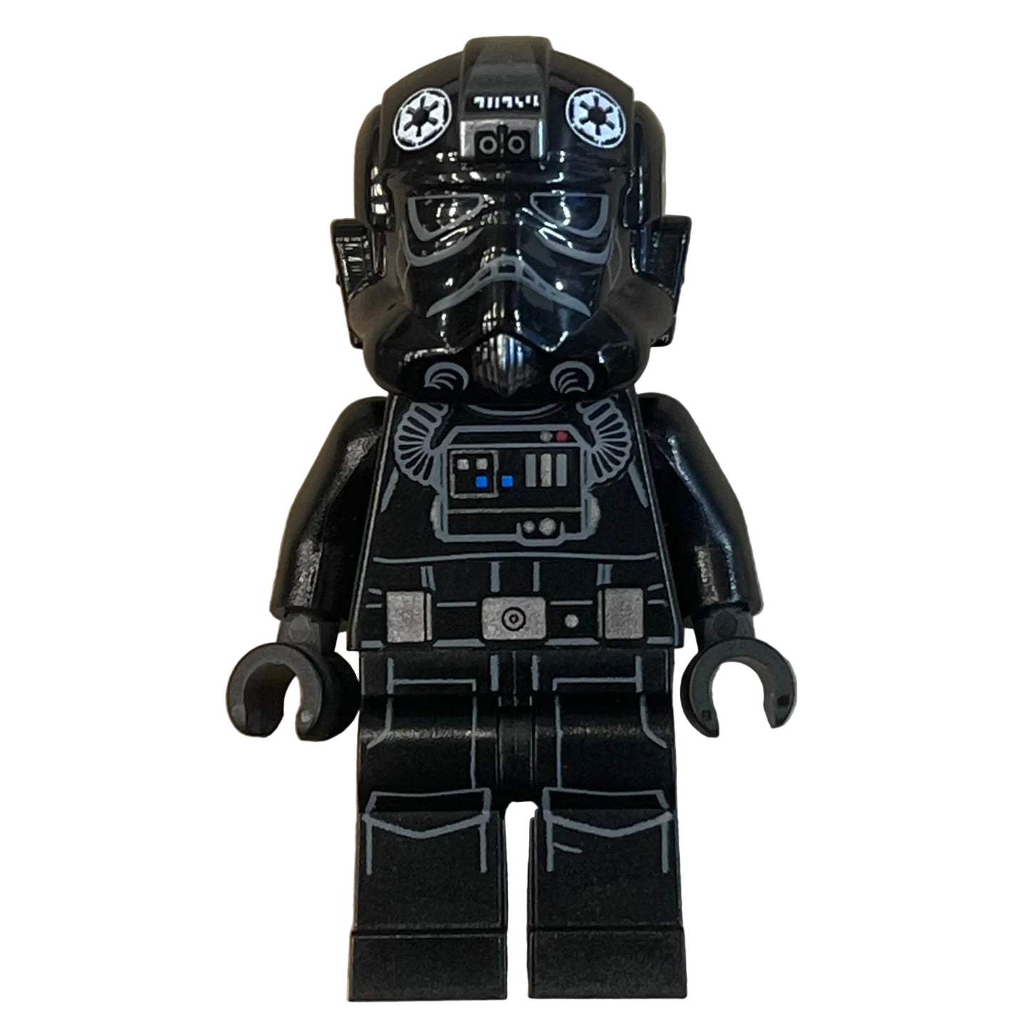 Imperial TIE Fighter Pilot - Light Nougat Head, Scowl, White Insignia on Helmet, sw0926