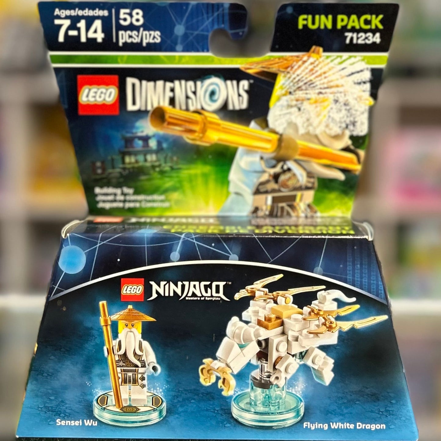 Fun Pack - Ninjago (Sensei Wu and Flying White Dragon), 71234