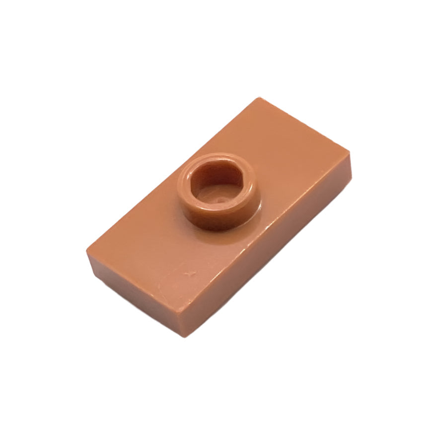 Plate, Modified 1 x 2 with 1 Stud with Groove and Bottom Stud Holder (Jumper), Part# 15573