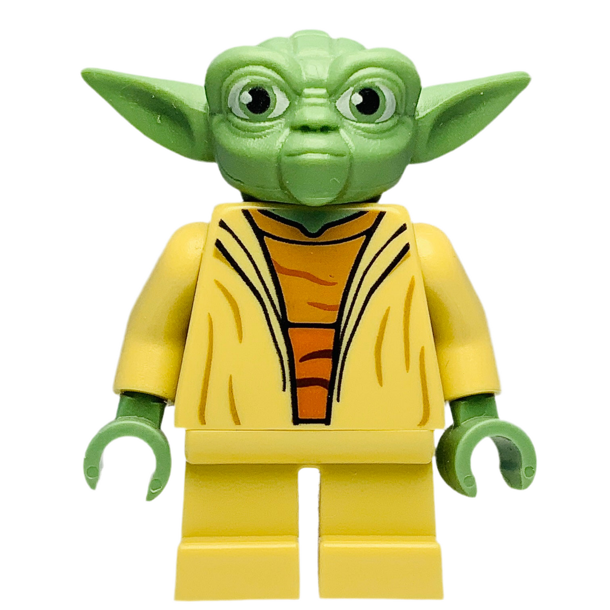 Yoda - Clone Wars, White Hair, Torso with Back Print, sw0446, LEGO® Star Wars Minifigure