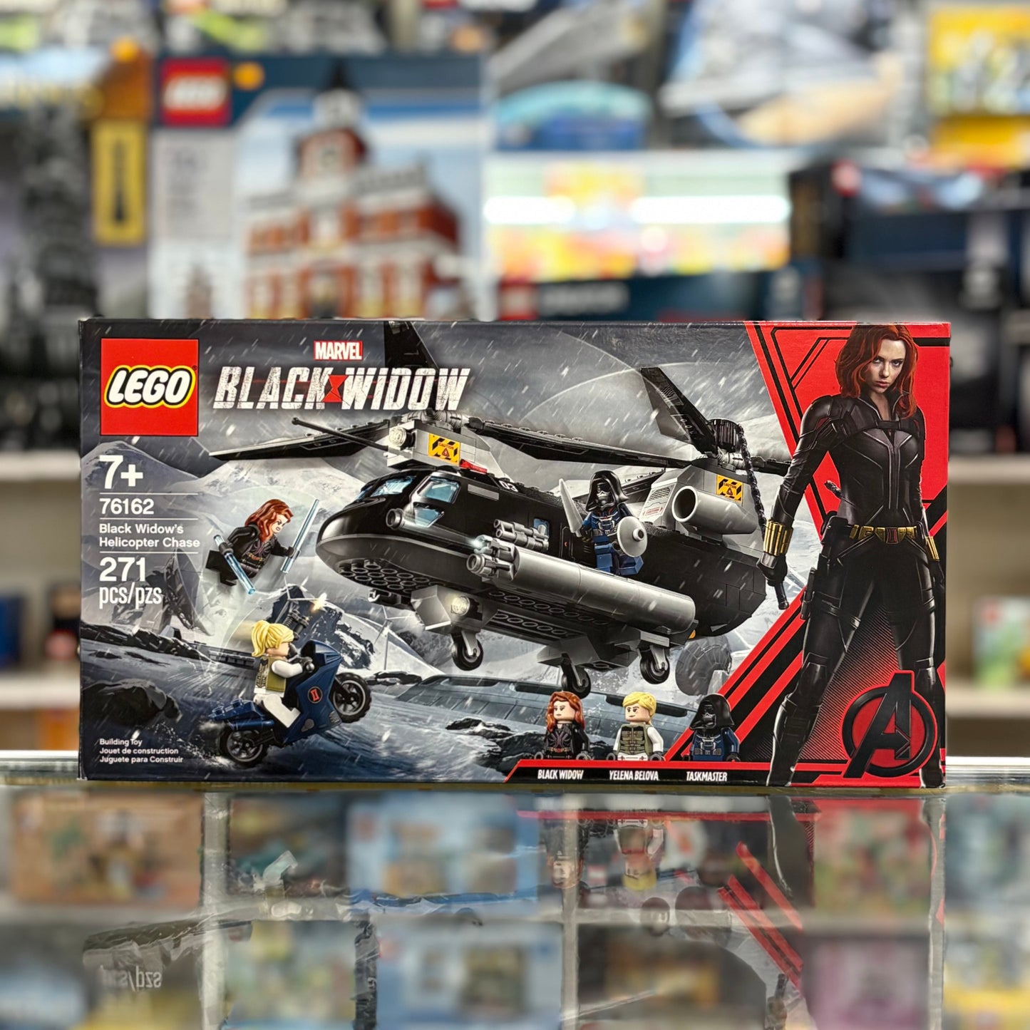 76162 - Black Widow's Helicopter Chase - EMPTY BOX ONLY