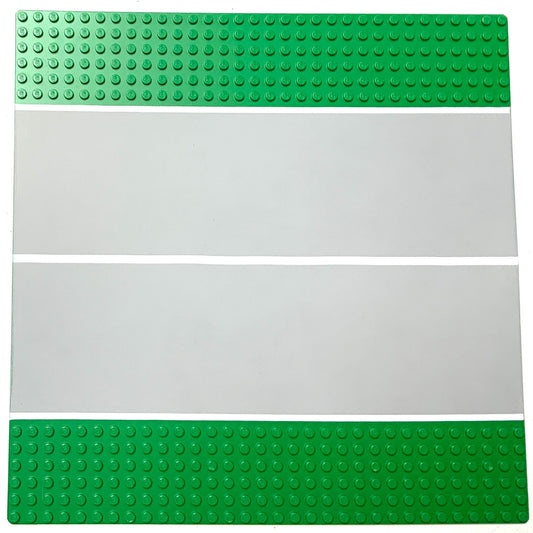 32x32 Road Baseplate 6-Stud Straight with Plain Runway Pattern, Part# 44336pb03