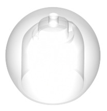 Minifigure, Headgear Helmet Round Fishbowl, Part# 51283