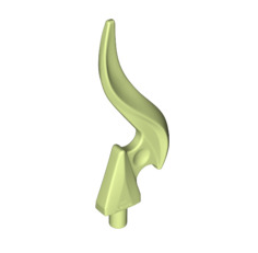 Wave Rounded Curved Single with Bar End and Triangular Base (Flame), Part# 18395