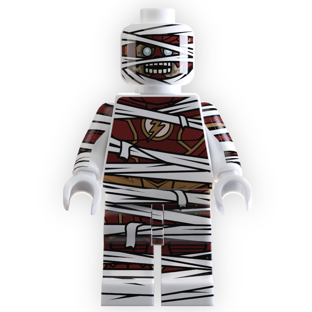RED SPEEDSTER as Mummy Minifig made using LEGO parts