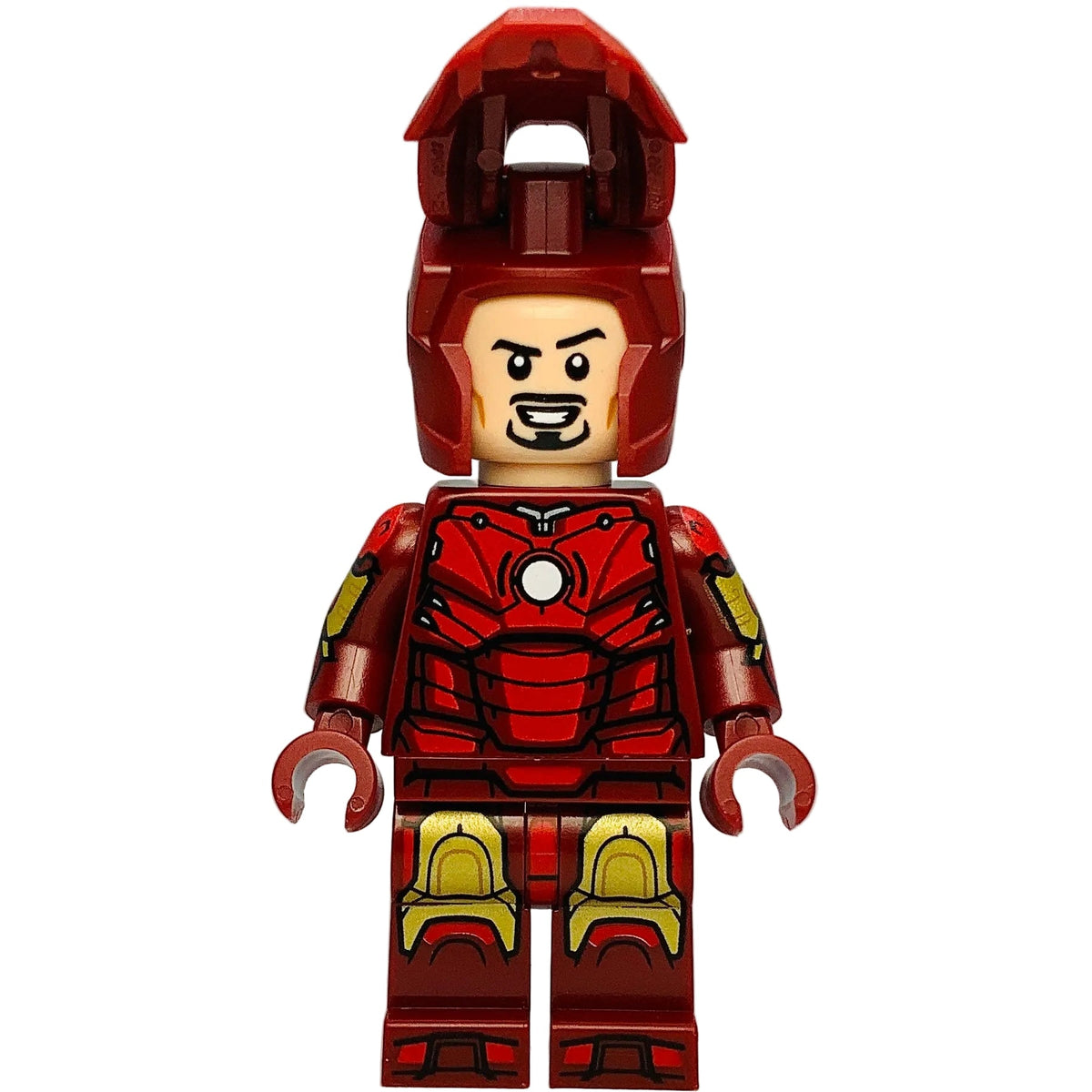 Iron Man - Mark 3 Armor, Printed Arms, sh1097 - LEGO® Marvel Minifigure