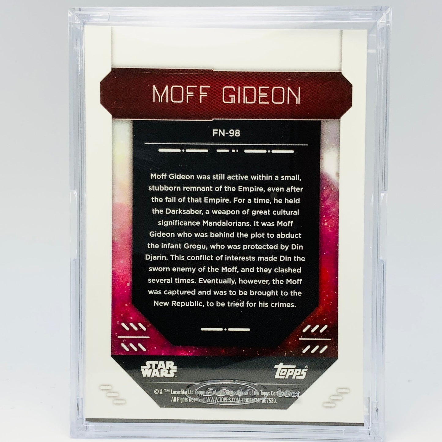 Moff Gideon with Trading Card & Collector’s Case