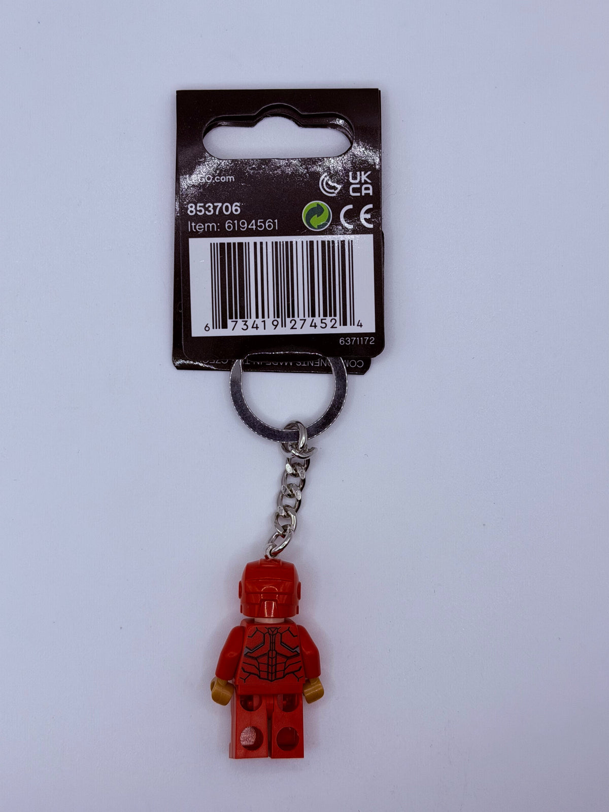 Invincible Iron Man Minifigure Key Chain 853706 LEGO® Marvel Super Heroes
