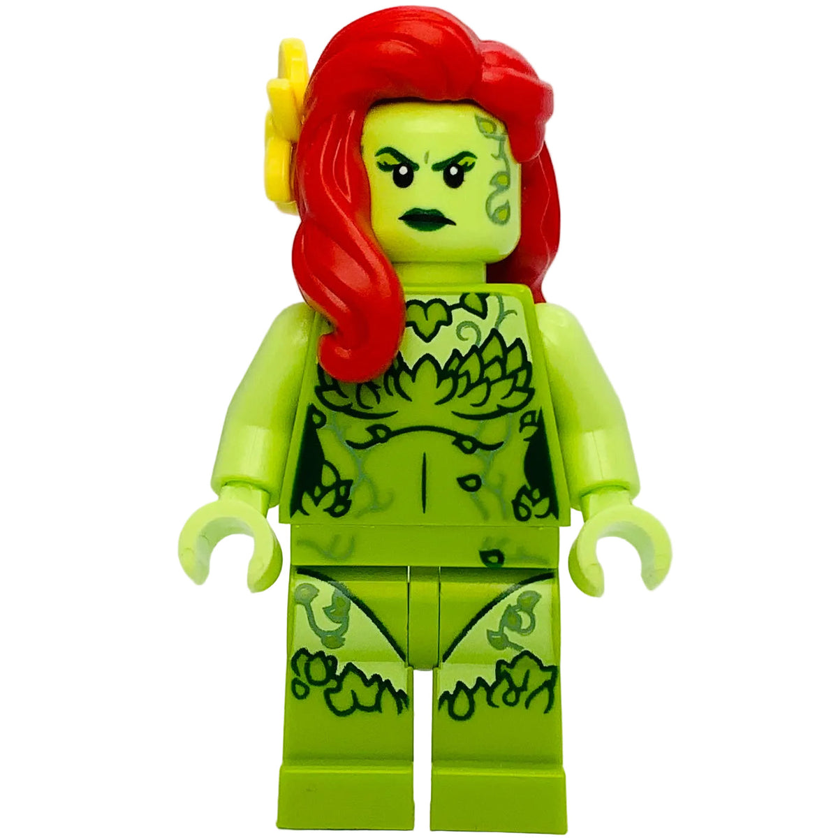 Poison Ivy - Lime Outfit, Yellowish Green Arms, sh1086 - LEGO® DC Minifigure