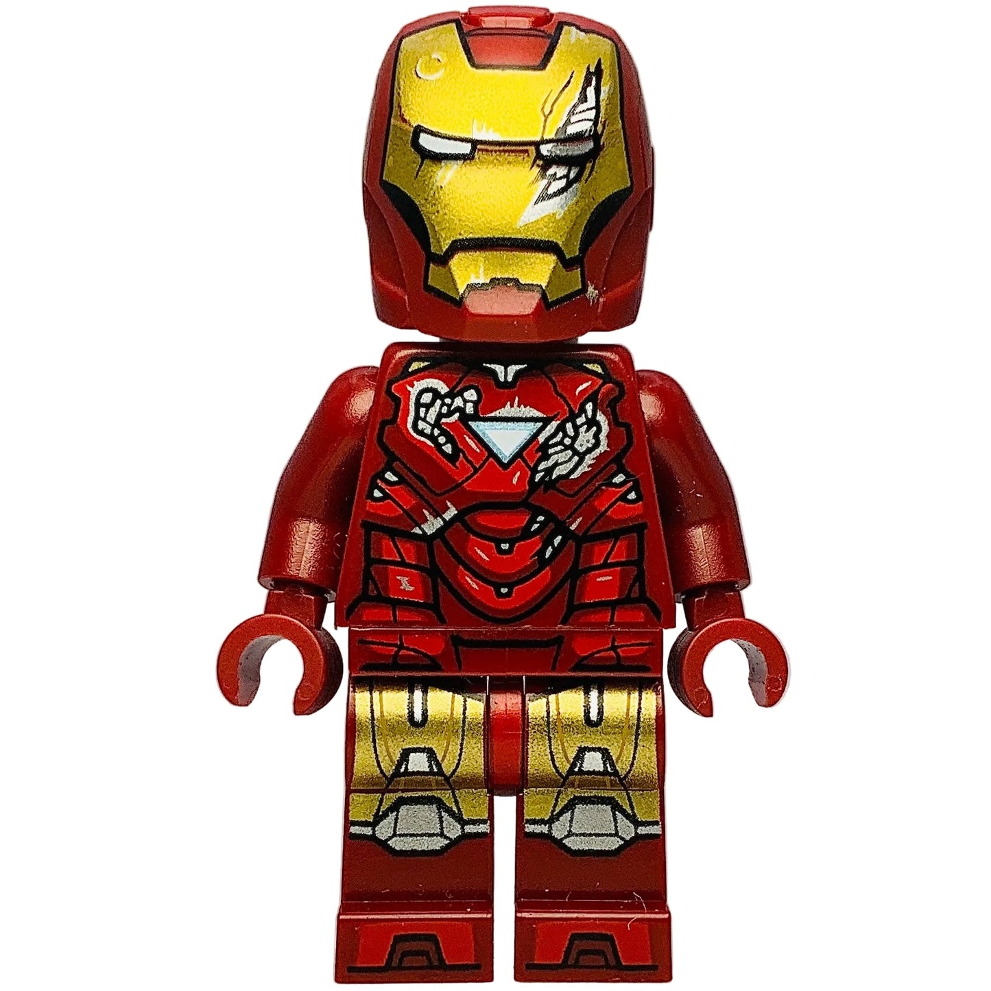 MISPRINT Iron Man - Mark 6 Armor with Battle Damage, sh0923, LEGO® Marvel Minifigure