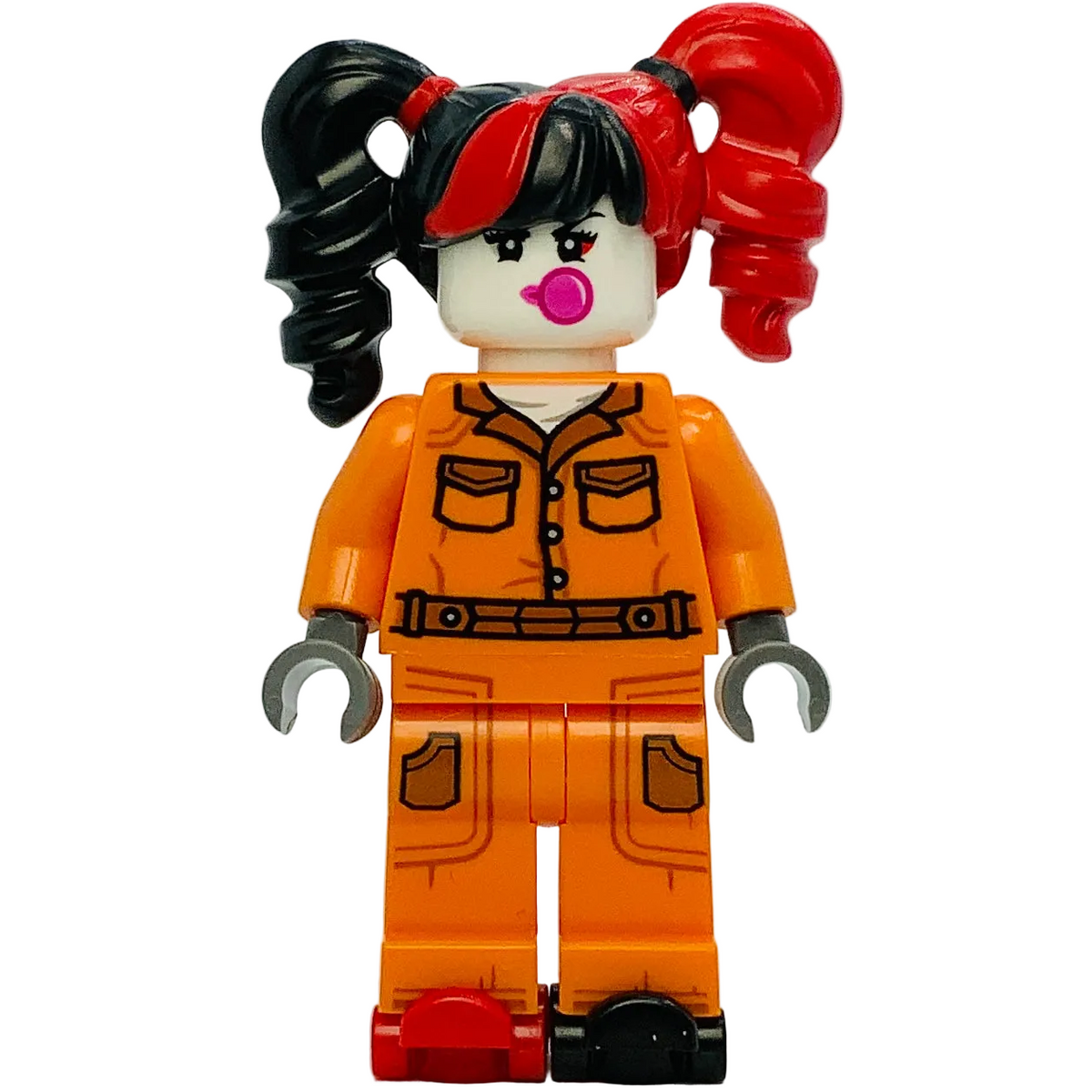 Harley Quinn - Prison Jumpsuit, Pigtails, Roller Skates, sh1080 - LEGO® Batman™ Minifigure