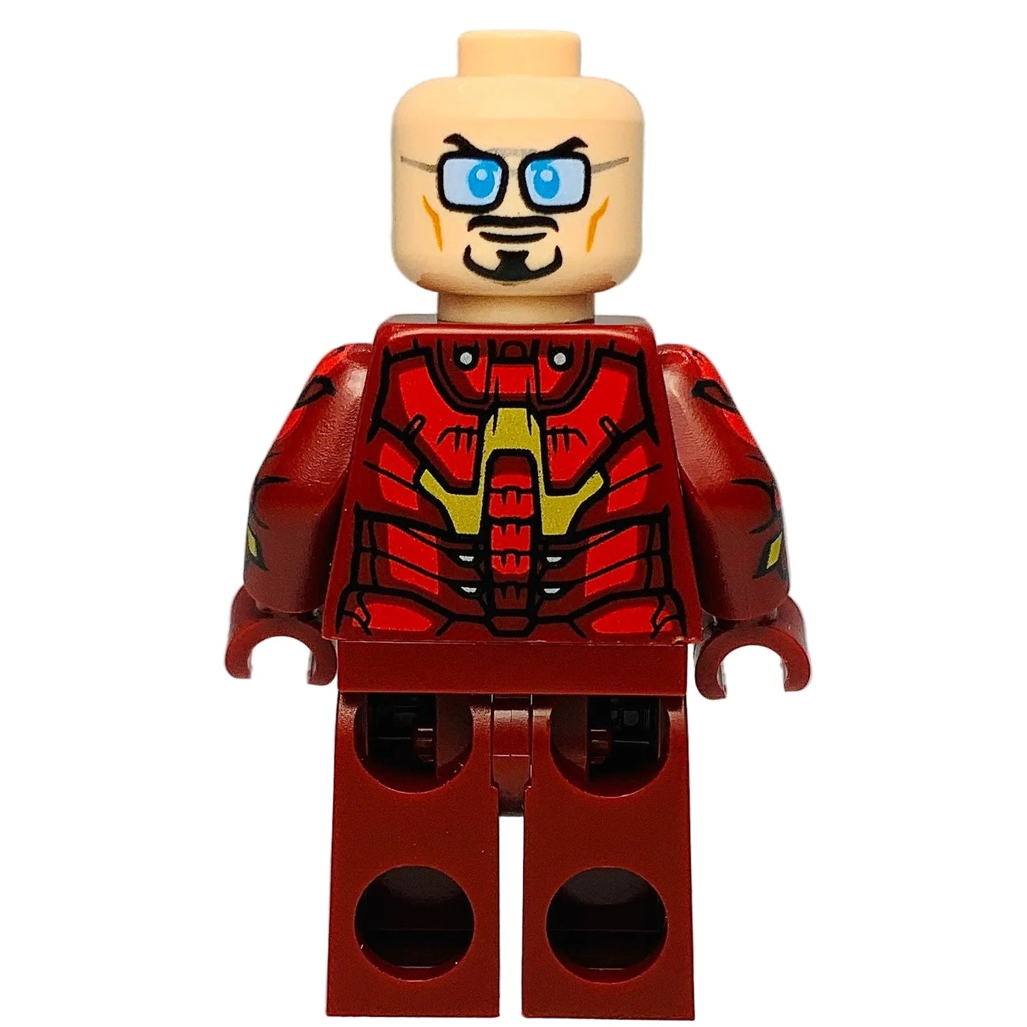 Iron Man - Mark 3 Armor, Printed Arms, sh1097 - LEGO® Marvel Minifigure