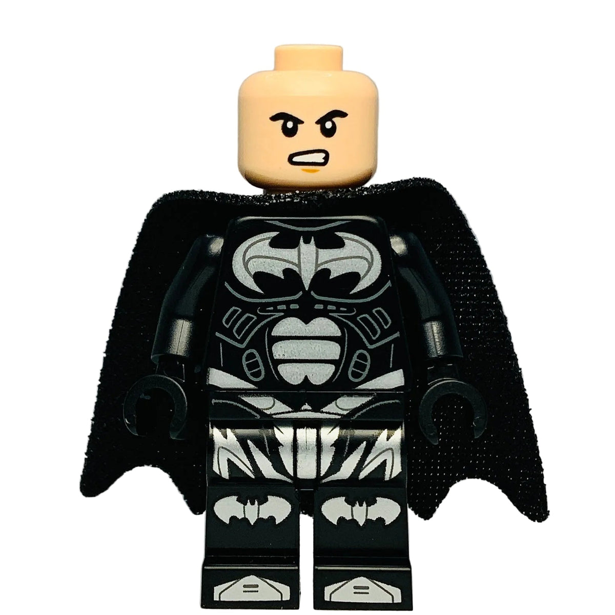 Batman - Black Suit with Silver Bats and Trim, sh1119 - LEGO® Batman™ Minifigure
