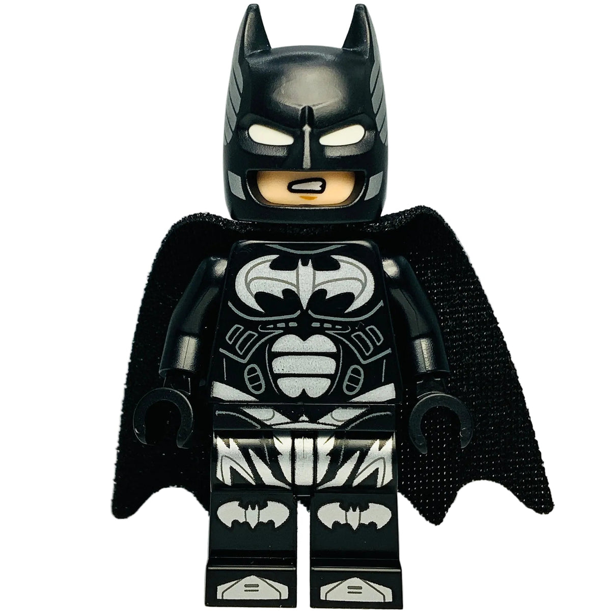 Batman - Black Suit with Silver Bats and Trim, sh1119 - LEGO® Batman™ Minifigure