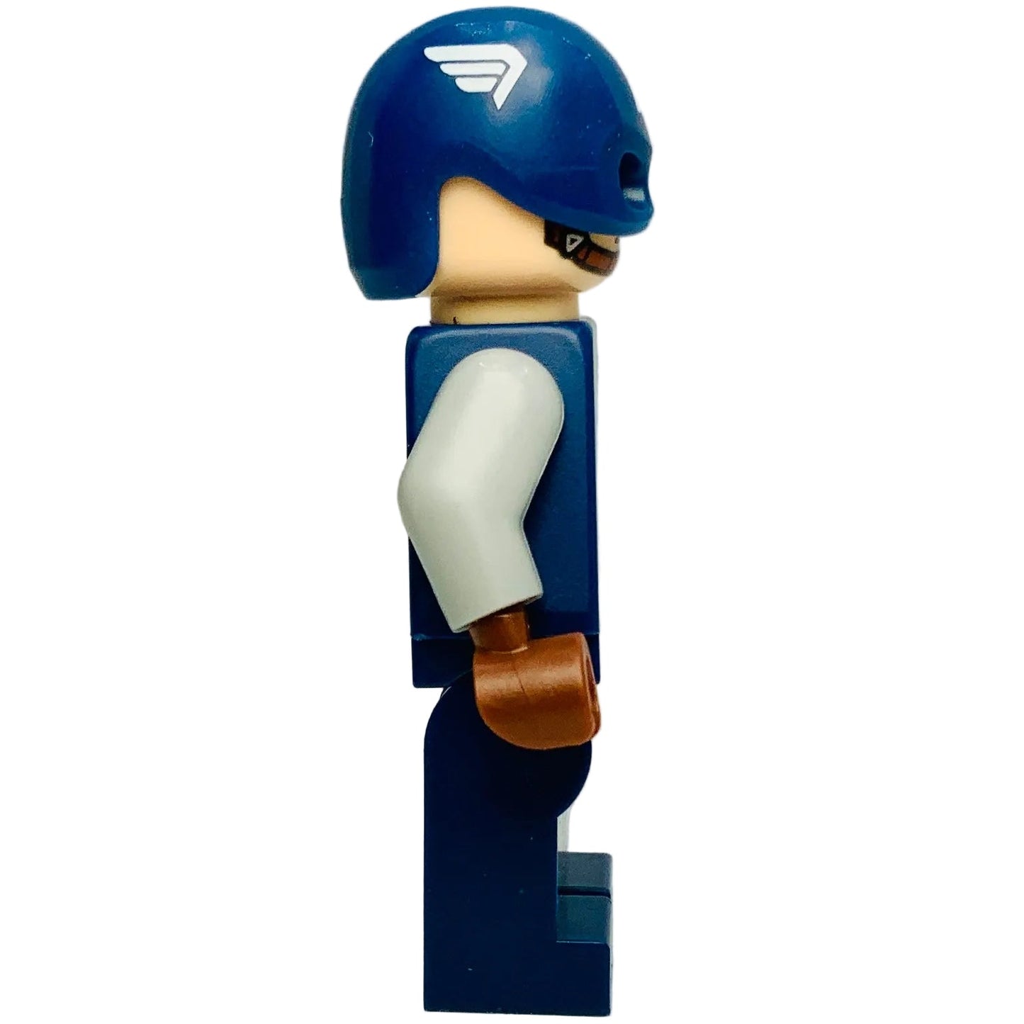 Captain America - Dark Blue Suit with Strap, sh1011 - LEGO® Marvel Minifigure