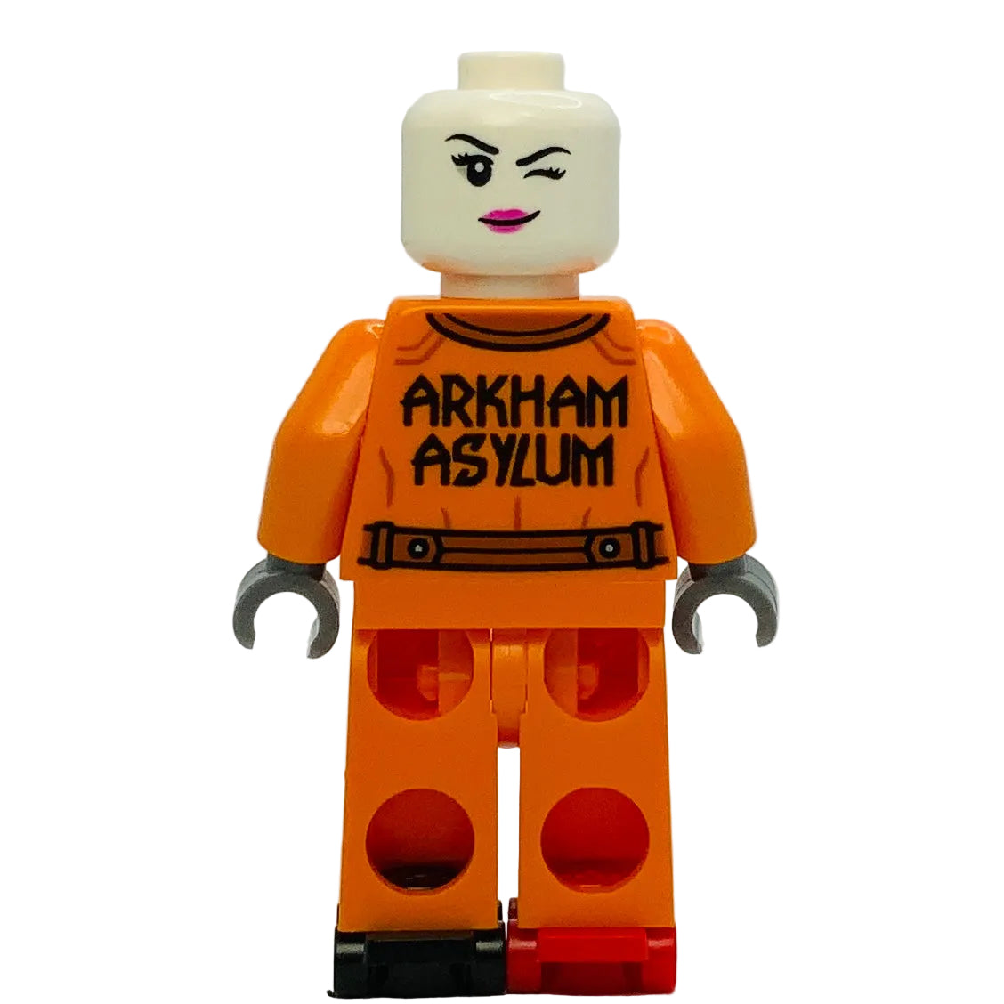 Harley Quinn - Prison Jumpsuit, Pigtails, Roller Skates, sh1080 - LEGO® Batman™ Minifigure