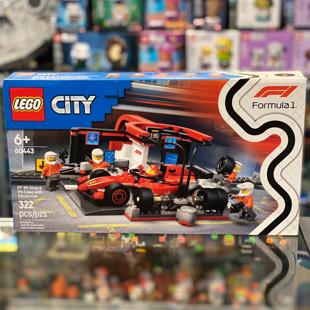 F1® Pit Stop & Pit Crew with Ferrari Car, 60443 - LEGO® City Set