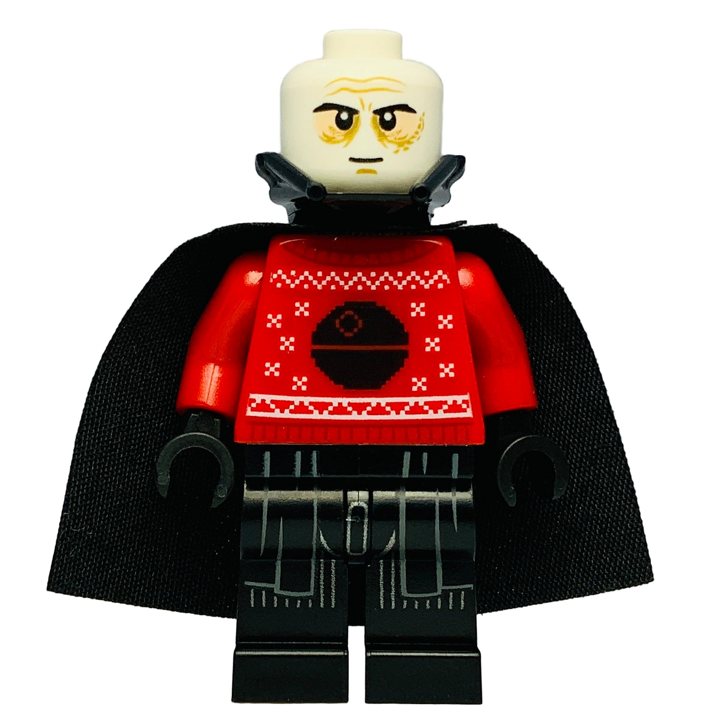 Darth Vader Red Christmas Sweater with Death Star, sw1121, LEGO® Star Wars Minifigure