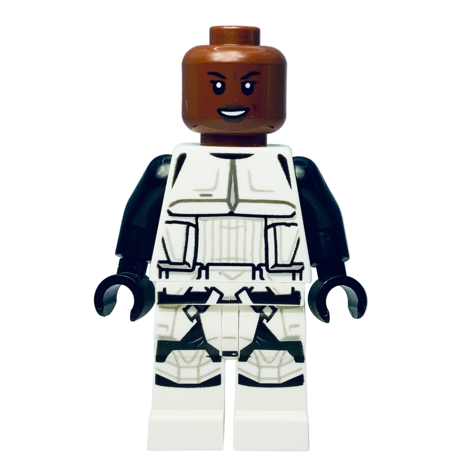 Scout Trooper, Female, Dual Molded Helmet, Reddish Brown Head, Open Mouth Smirk, sw1229