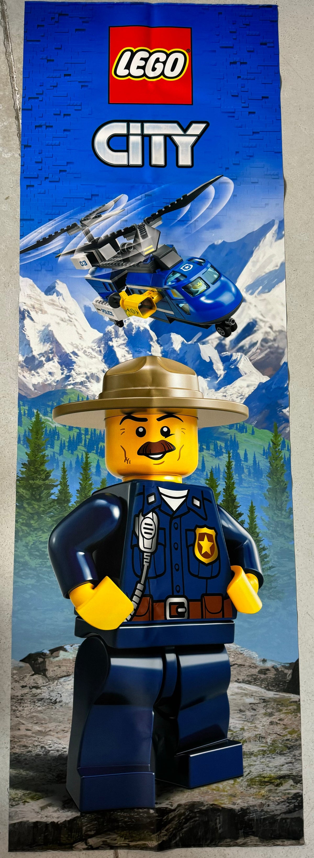 Cloth Banner - City Mountain Double Sided
