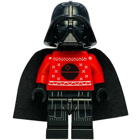Darth Vader Red Christmas Sweater with Death Star, sw1121, LEGO® Star Wars Minifigure