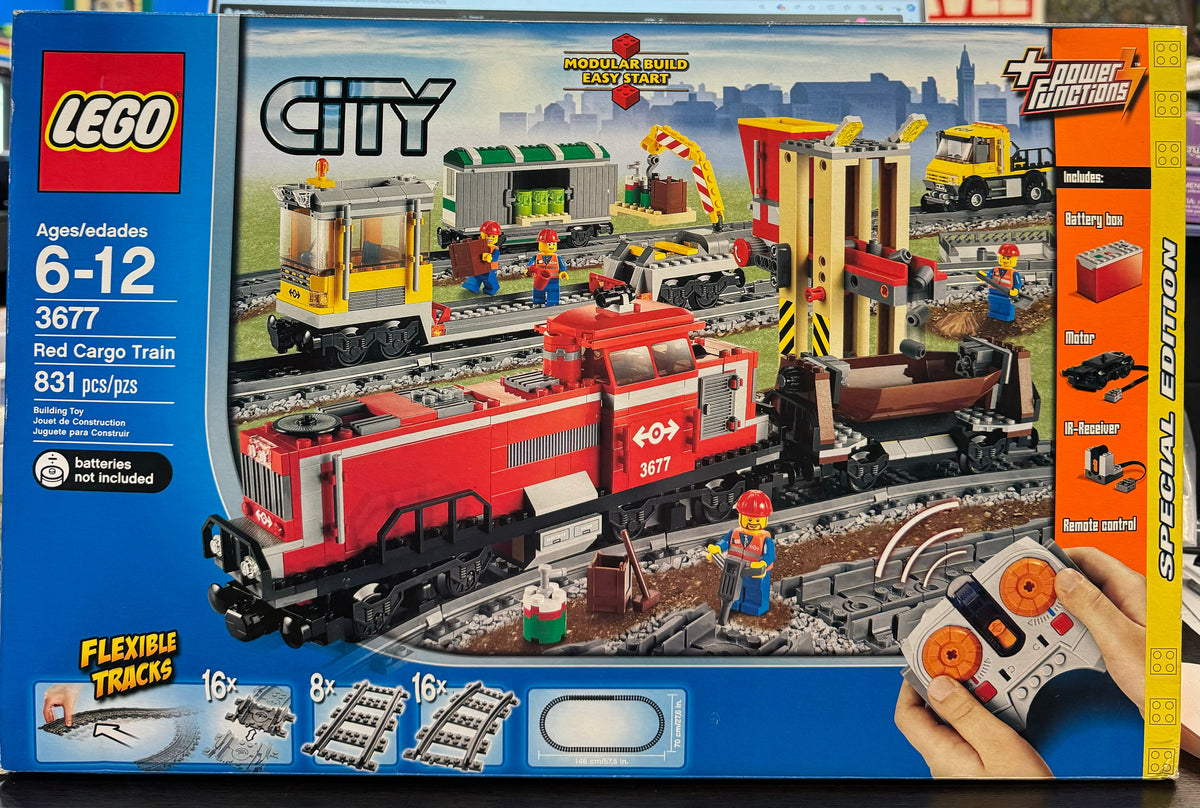 Red Cargo Train, 3677 - LEGO® City Set