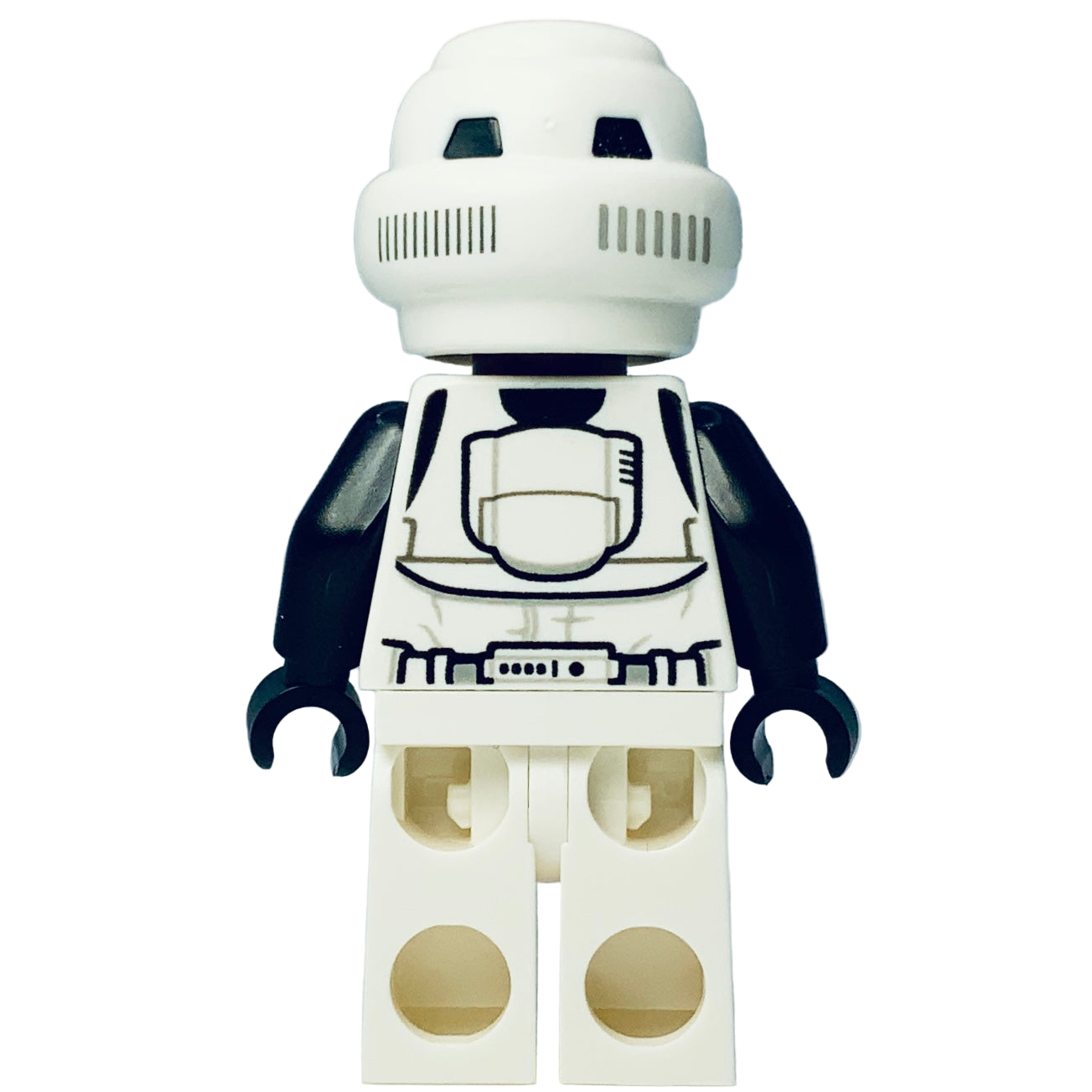 Scout Trooper, Female, Dual Molded Helmet, Reddish Brown Head, Open Mouth Smirk, sw1229