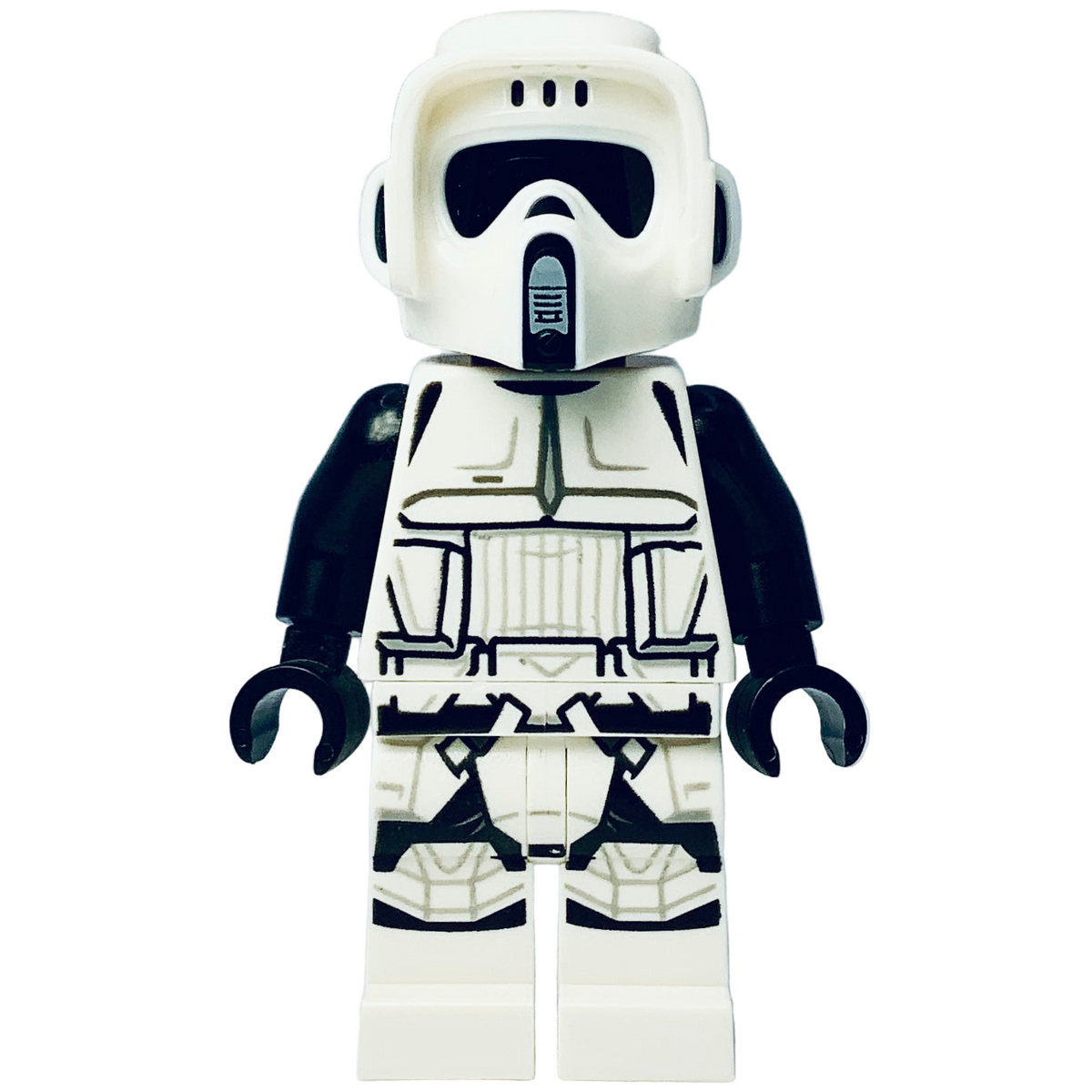 Scout Trooper, Female, Dual Molded Helmet, Reddish Brown Head, Open Mouth Smirk, sw1229