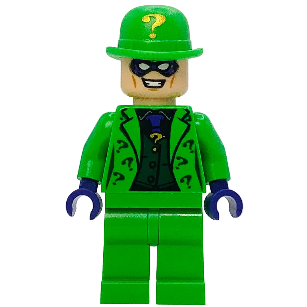 The Riddler - Bright Green Outfit and Bowler Hat, sh1081 - LEGO® DC Minifigure