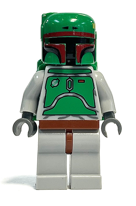 Boba Fett - Magnet Set - Bluish Grays - Dark Red Helmet Highlights, sw0002b, LEGO® Star Wars Minifigure