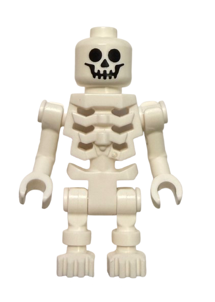 Skeleton with Standard Skull, Angular Rib Cage, Bent Arms, gen069 - LEGO® NINJAGO