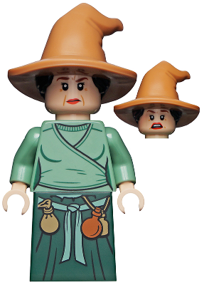Wizard - HP Wizarding World Female, Medium Nougat Hat, Sand Green Top, Dark Green Skirt, hp302