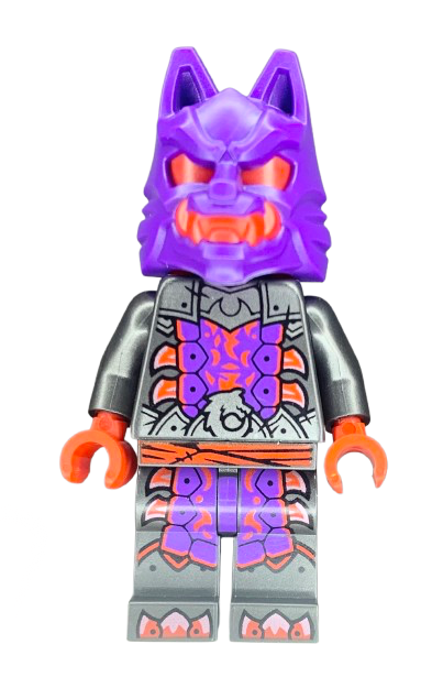Wolf Mask Warrior - Dark Purple and Red Mask, njo0895 - LEGO® Ninjago Minifigure