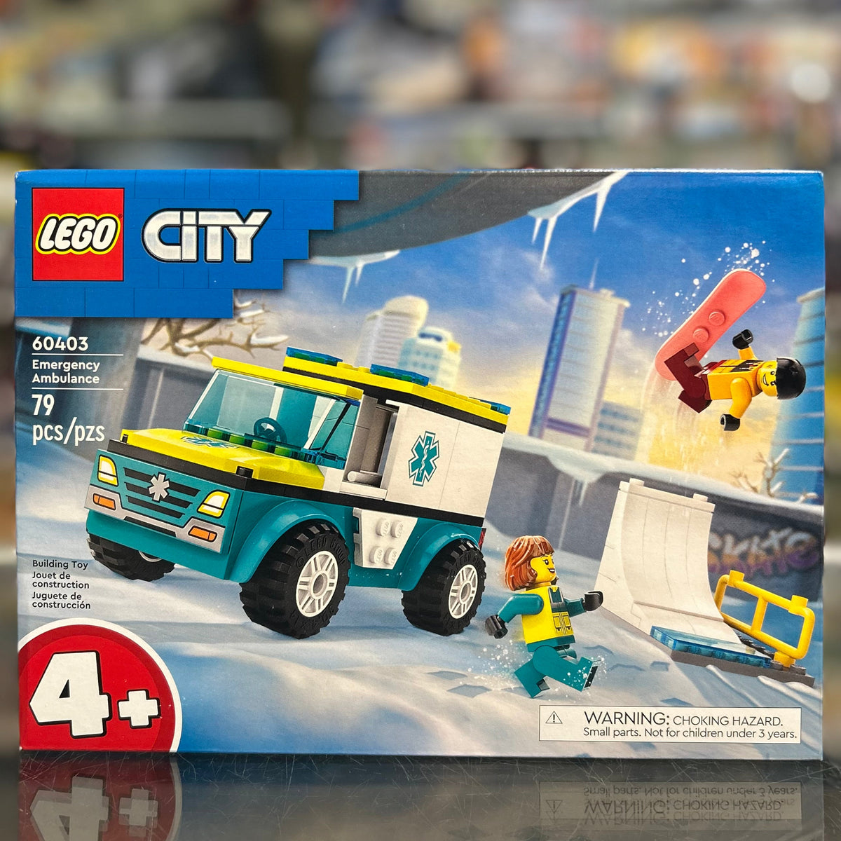 Emergency Ambulance and Snowboarder - 60403