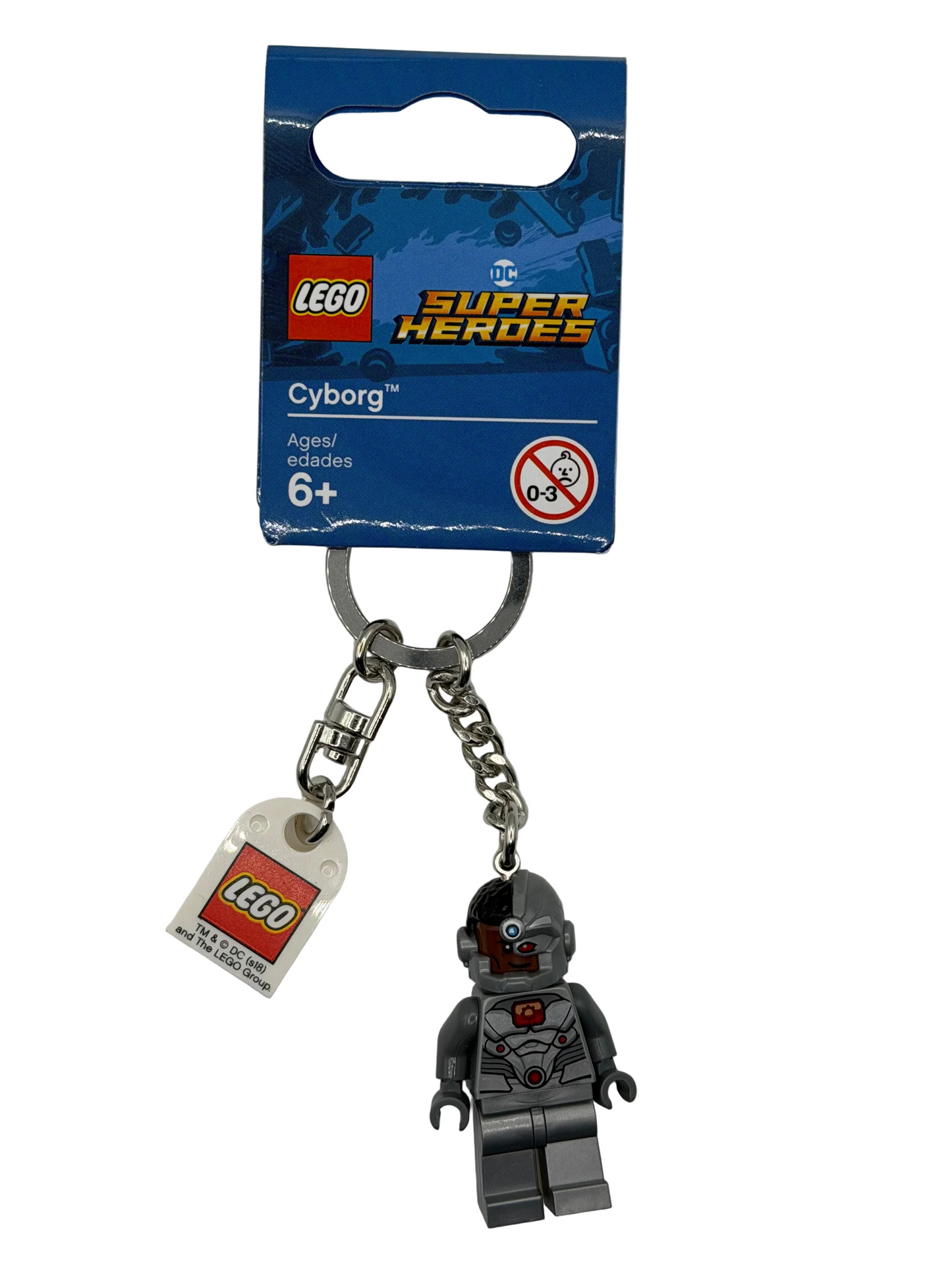 Cyborg Minifigure Key Chain 853772 LEGO® DC Super Heroes