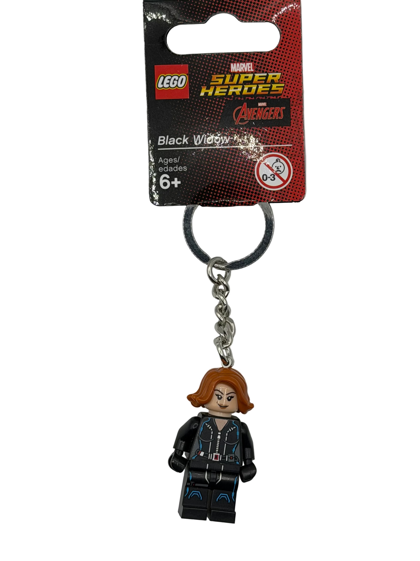 Black Widow Minifigure Key Chain 853592 LEGO® Marvel Super Heroes