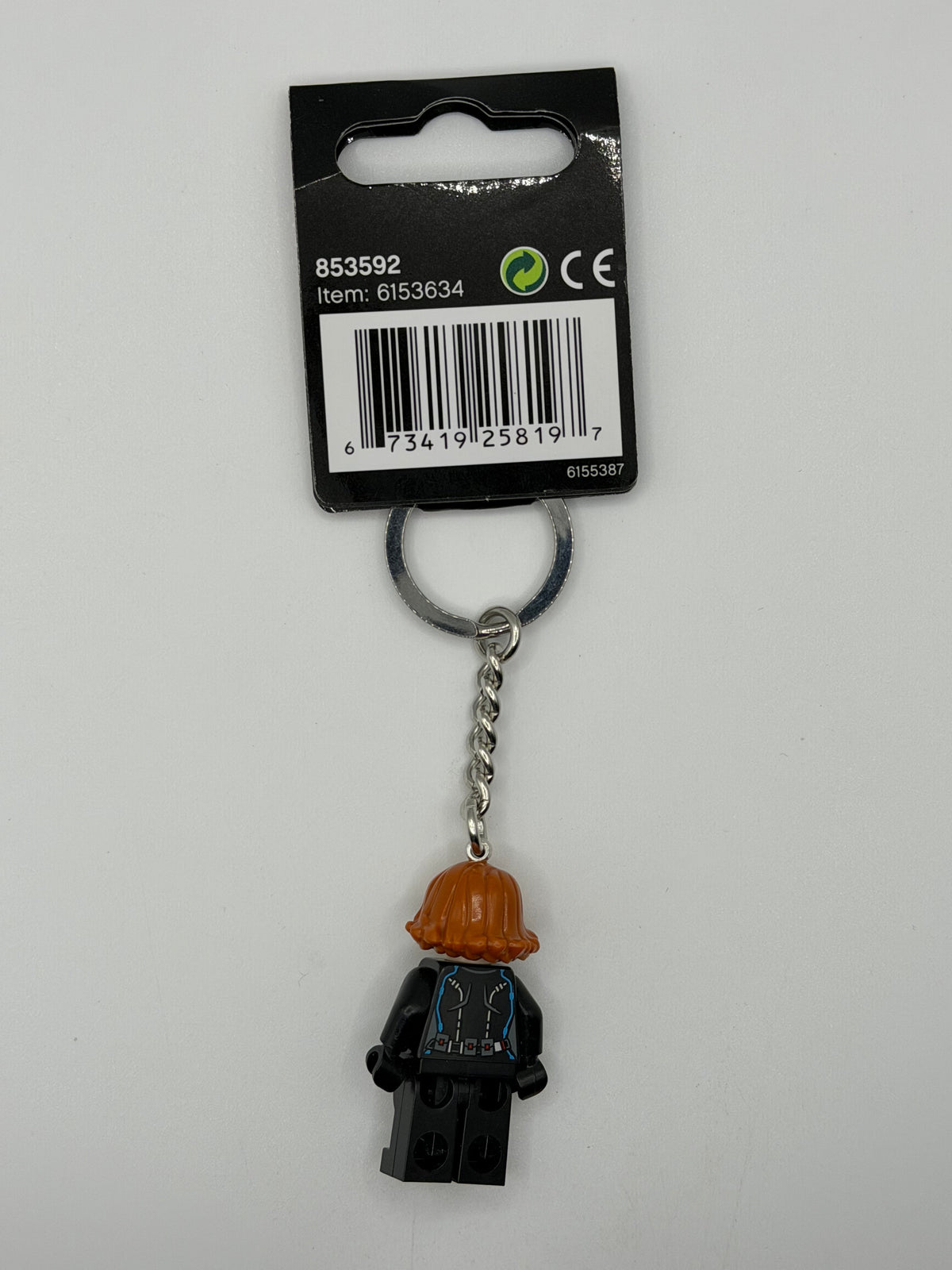 Black Widow Minifigure Key Chain 853592 LEGO® Marvel Super Heroes