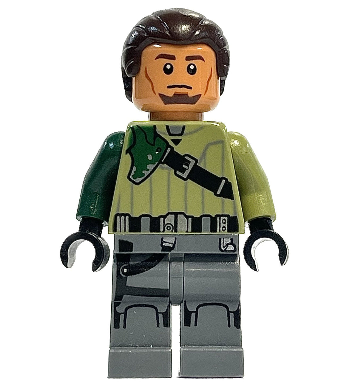 Kanan Jarrus - Dark Brown Hair and Eyebrows, sw0602 - LEGO® Star Wars Minifigure