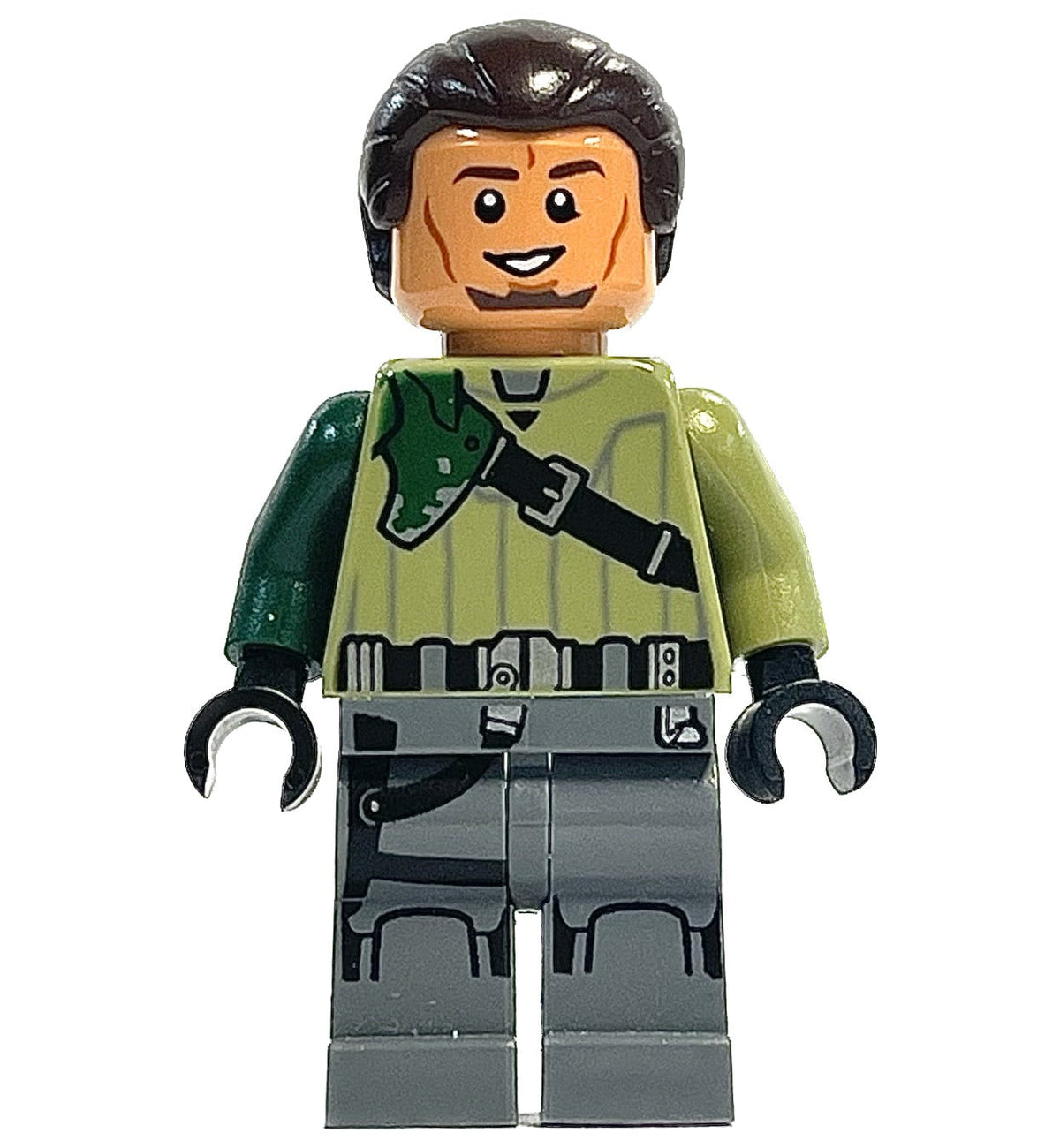 Kanan Jarrus - Dark Brown Hair and Eyebrows, sw0602 - LEGO® Star Wars Minifigure