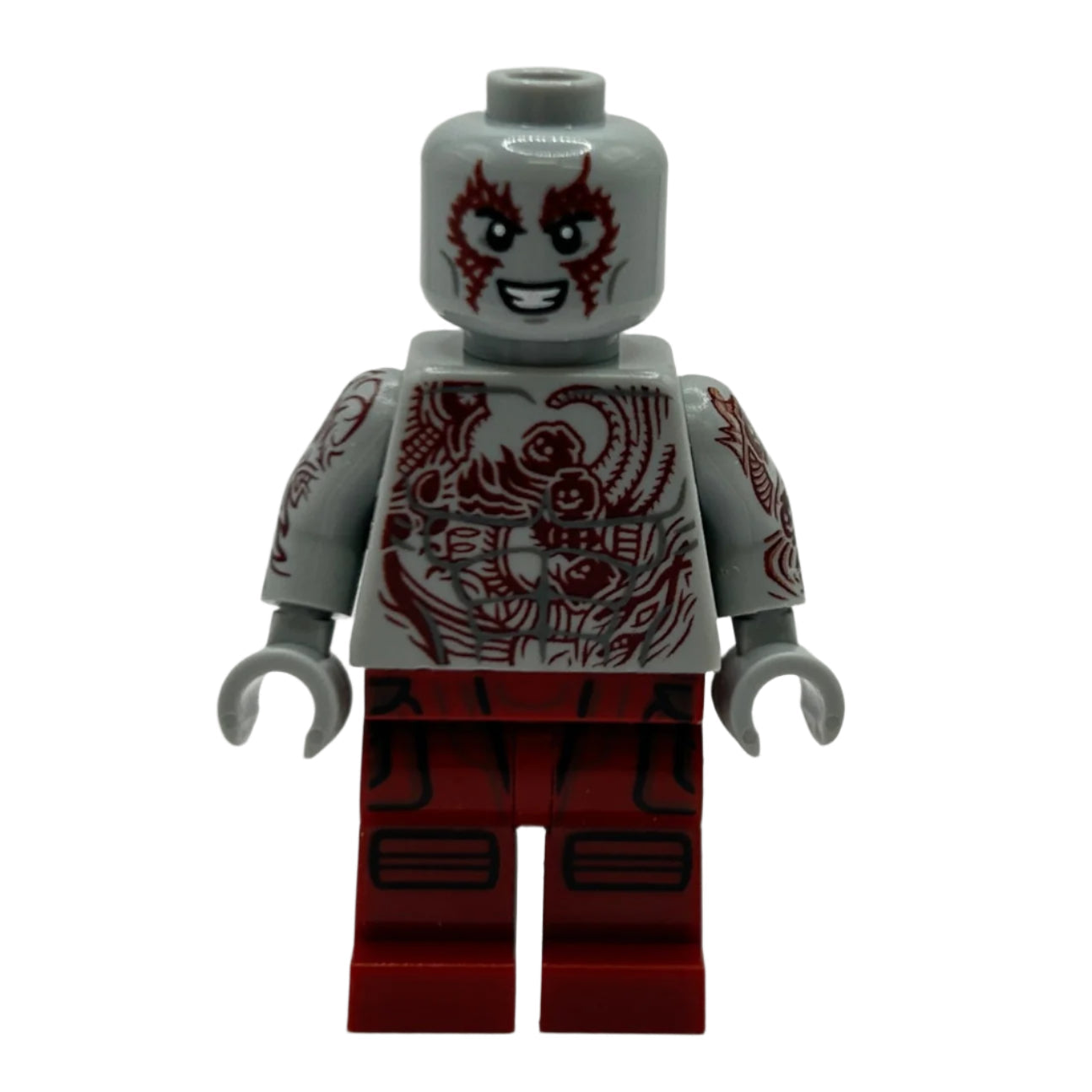 Drax - Dark Red Tattoos, sh0977 - LEGO® Marvel Minifigure
