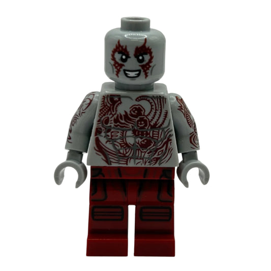 Drax - Dark Red Tattoos, sh0977 - LEGO® Marvel Minifigure