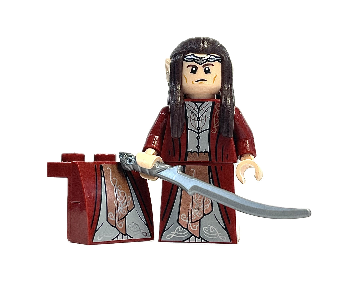 Elrond - Dark Red Robe, lor128, LEGO® Lord of the Rings™ Minifigure