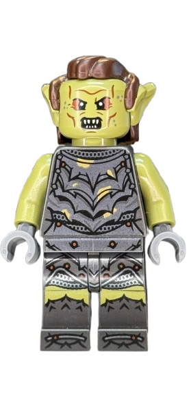 Orc - Olive Green Head, lor135 - LEGO® Lord of the Rings™ Minifigure