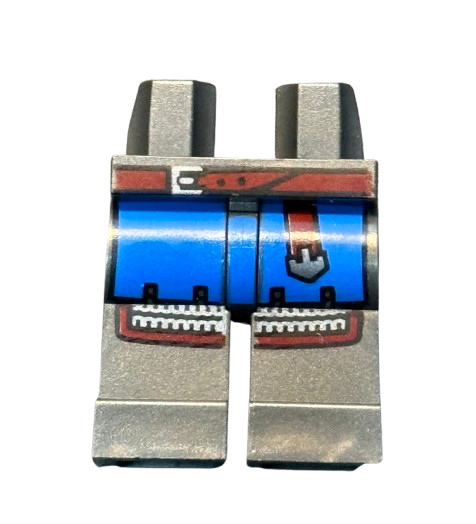 Hips and Legs with Blue Surcoat, Reddish Brown Belt and Silver Chain Mail Pattern, Part# 970c00pb1172