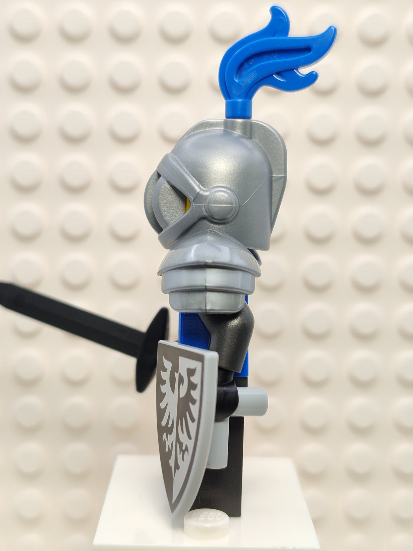 Modern Black Falcon Knight with Grille Helmet