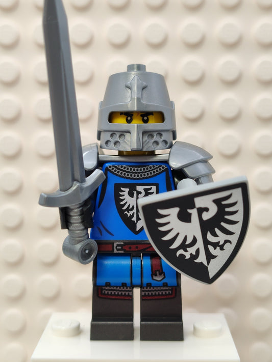 Modern Black Falcon Knight with Slit Helmet